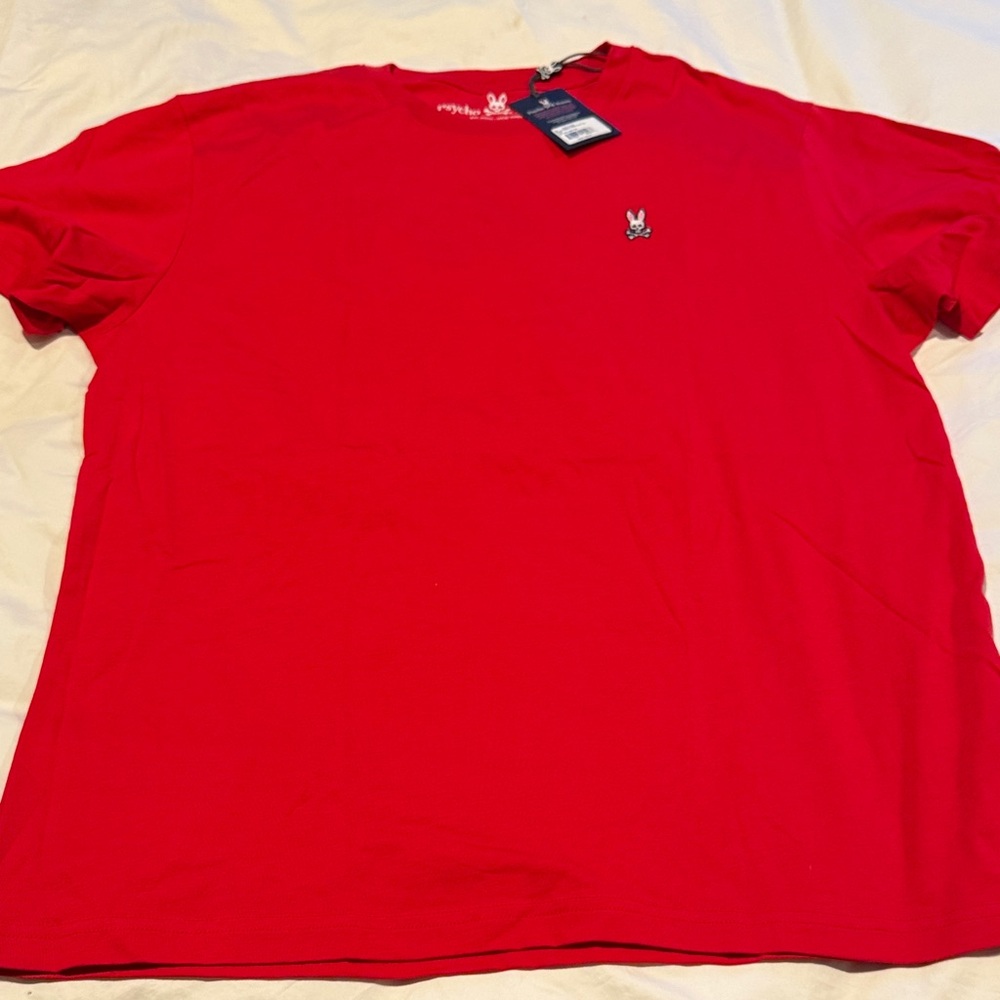 Psycho Bunny Vibrant Red Short Sleeve Tee